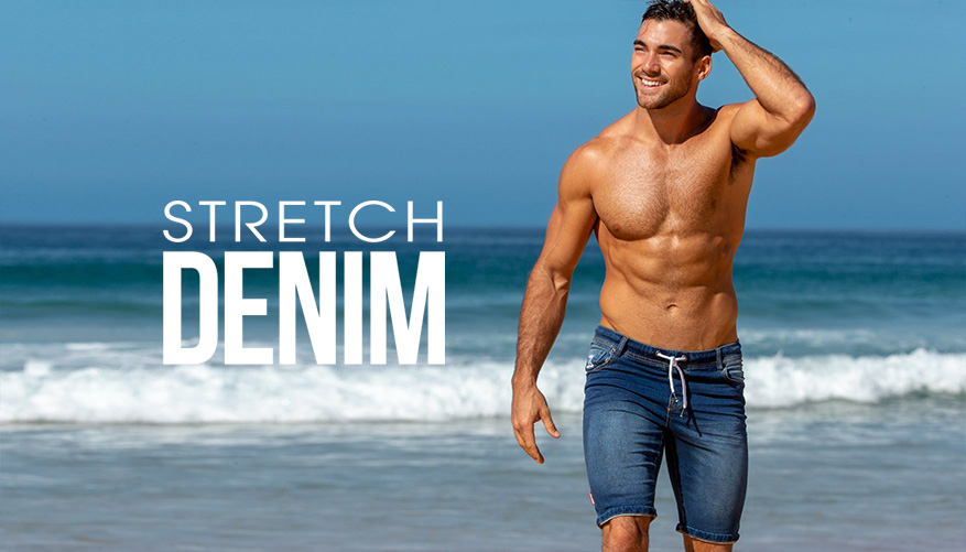 Stretch Denim Short Bondi Lifestyle Image