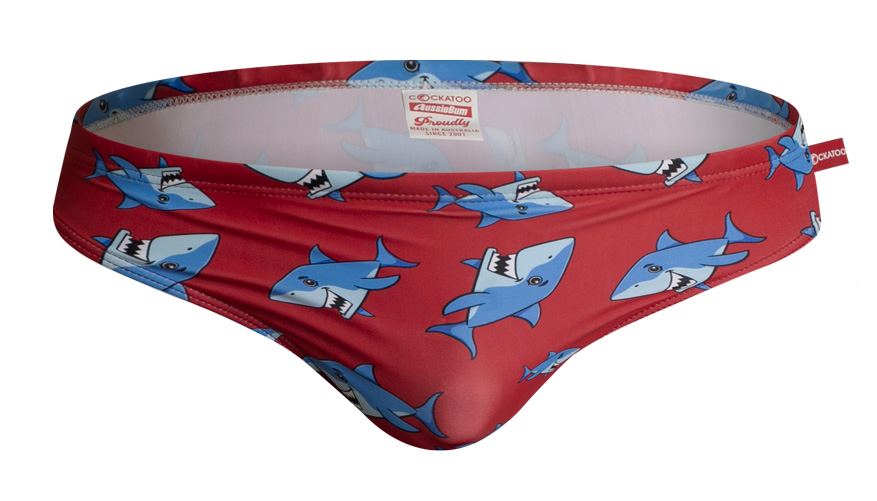 Cockatoo Shark Pattern Brief - Swimwear range at aussieBum